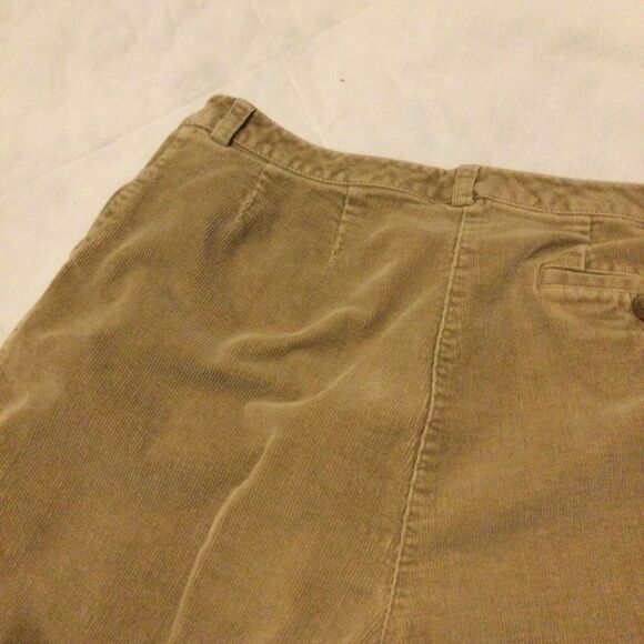 Vintage LL Bean Pants‎ Curvy Fit Women's 16 Regular Khaki Corduroy Pleated - Picture 8 of 8